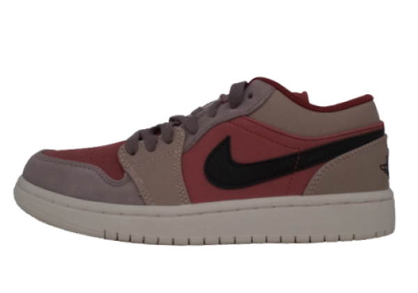 Кроссовки Nike Dunk серые с розовым